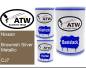 Preview: Nissan, Brownish Silver Metallic, CJ7: 500ml Lackdose + 500ml Klarlack + 250ml Härter - Set, von ATW Autoteile West.